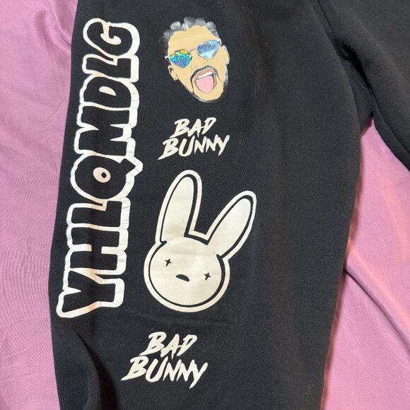 Bad Bunny sweatpants YHLQMDLG Yo Hago Lo Que Me Da La Gana FOL size Large (READ) - Picture 14 of 15